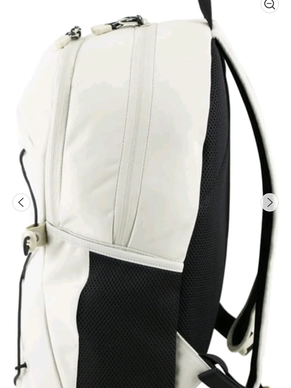 White Men’s Backpack with External Bungee